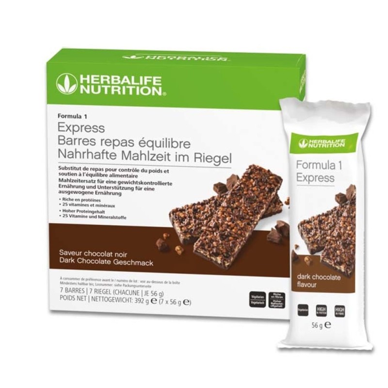 Formula 1 Express Riegel Dark Chocolate - Selbst. Herbalife Nutr. Mitglied